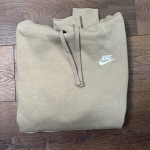 Nike Men's Beige Hoodie Sweater